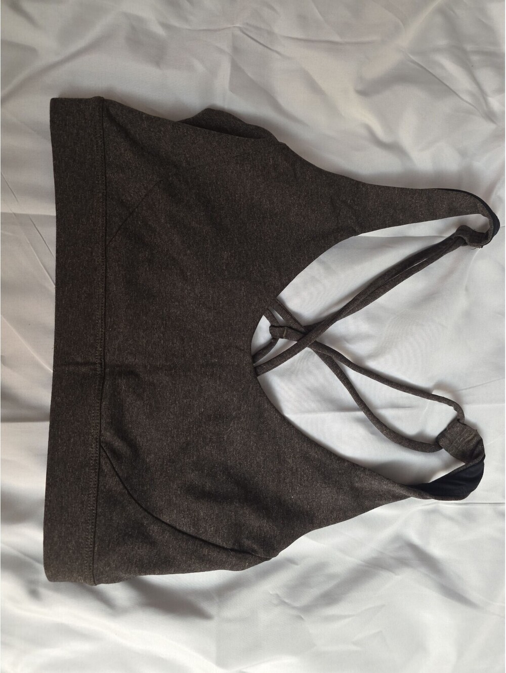 Prana Medium Brown Sports Bra with Adjustable Straps